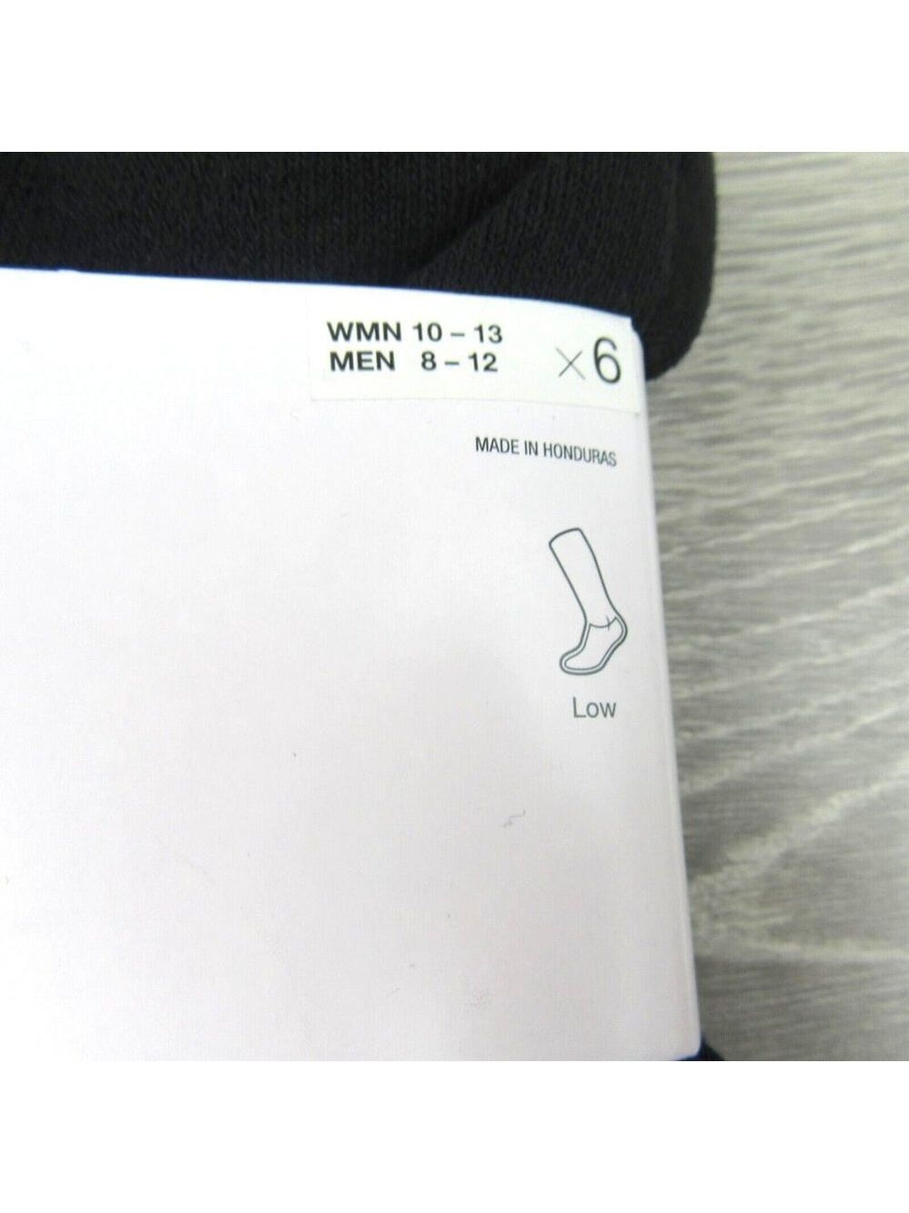 Nike Everyday Cushion Low Socks Black 6 Pack Mens Size 8-12 NEW - Picture 3 of 6